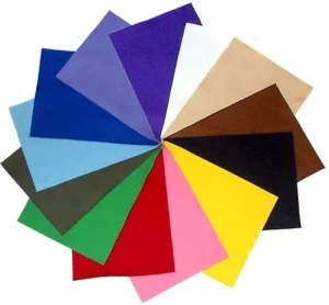 Felt Sheets Mix Color Fall Colors Collection Merino Wool Blend Felt Sheets Crafting Sewing General 6″X6″ Squares