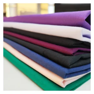 Fine Canvas Fabric 100*52 Density Polycotton Material Woven Technics for Hospital Medical Scrubs Garments Jacket Style for Girls