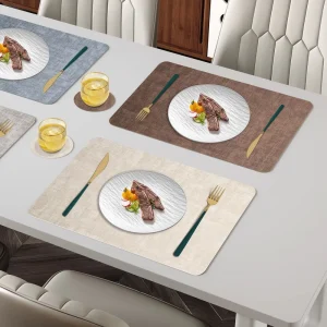Fine Kitchen Table Placemat Heat Resistant Placemats High End Dining Table Mats for Bowls Plates Tea Cups