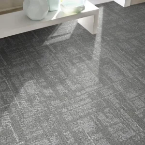 Fire Rated Vertical Line Modular Carpet Tiles Easy Installation Square Carpet for Modern Open Plan Working Office Space