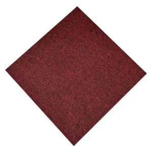 Fire Resistant PP Loop Pile Home Carpet Modular Hotel Room Carpet Tiles Commercial Office PVC Carpet Tiles 50*50cm