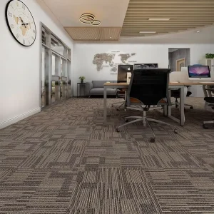 Fireproof Bitumen Gray Carpet Tiles Home Hotel Office Bedroom Restaurant Carpet Tufted Jacquard Commercial Carpet Tiles 50*50cm