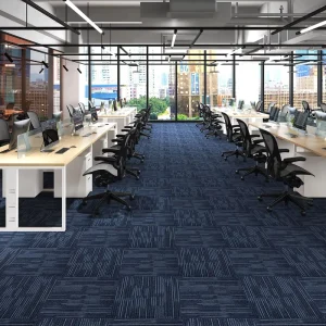 Fireproof Carpet Office Polypropylene Tile Carpets Walk Off Commercial Square Carpet Tiles
