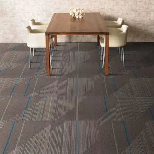 Fireproof Commercial Hotel Gray Office Carpet Tiles PVC Backing Nylon Home Carpet Tiles 50×50 Heavy Traffic Airport Carpet Tiles