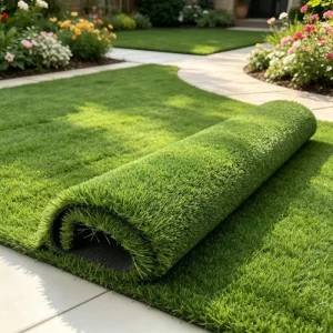 Fireproof High Simulation Artificial Turf Green Lawn Carpet Outdoor Indoor Kindergarten Garden Enclosure Mat