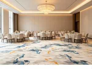 Fit-out Company Polyester Banquet Broadloom Carpet Anti Slip OEM Custom Free Swatch Hotel Hall Layout