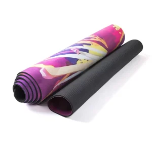 Fitness Exercise 5mm TPE Reversible Suede Yoga Mat Anti Slip Durable Eco Friendly 183x66cm