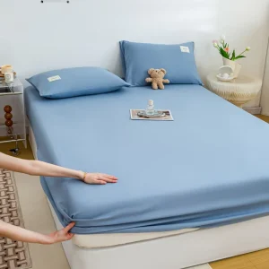 Fittings Flat Bed Protector Soft Comfortable Breathable Flower Printed Mattress Cover for Home