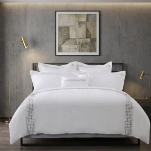 Five Stars Hotel 100% Cotton Bedding Sets with Embroidery Design