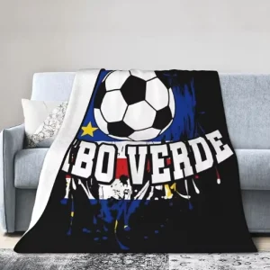 Flag of Cape Verde Fashion Flannel Sofa Blanket Household Siesta Blanket for All Seasons