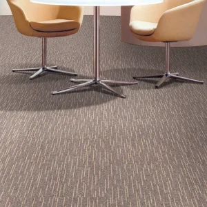 Flame-Rated Polypropylene Carpet Tiles, Low Maintenance & Easy to Clean for High-Traffic Lobbies