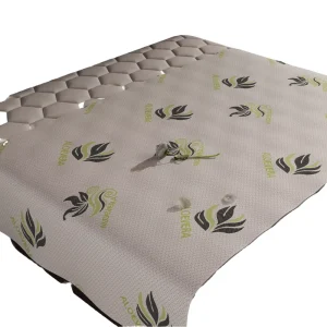 Flame Retardant Breathable 100% Polyester Knitted Jacquard Microfiber Mattress Fabric