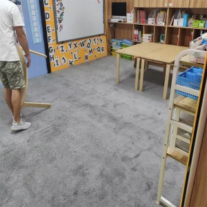 Flame Retardant Safe Elbow Yarn Carpet Anti Wear Wall Mat for Public Safety Protection Indoor Venue