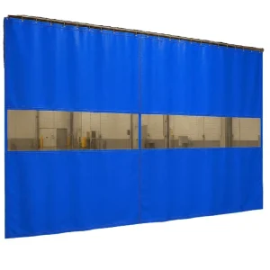 Flame Retardant Waterproof Ripstop Tricot Eco Friendly Windproof Nonwoven PVC Car Spray Booth Curtains for Welding