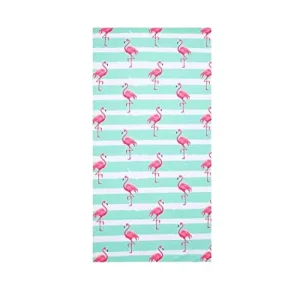 Flamingo Beach Towel Microfiber Quick Dry Large Sand Free Travel Swimming Decor