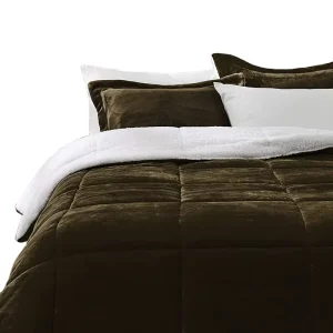 Flannel 230-250 Gsm Plain Sherpa Comforter