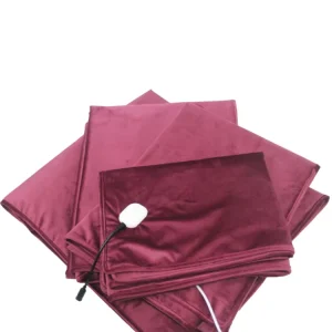 Flannel Electric Blanket with Far Infrared Heating USB Battery Powered for Household Car Outdoor RV Made of Polyester