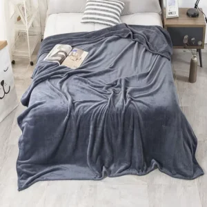 Flannel Fleece Bed Blanket Double Twin Queen King Size Flannel Throw Blanket for Winter Microfiber Solid Bedding