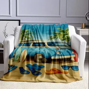 Flannel Fleece Blanket Solid Color 100% Polyester Super Soft Lightweight Cozy Warm Throw All Season Washable Custom for Sofa Bed