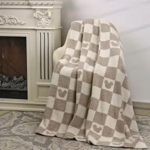 Flannel Fleece Super Soft Plain Solid Sofa Knitted Home Bed Sofa Couch Fleece Fluffy Throw Blanket