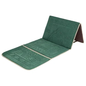 Flannel Islamic Foldable Prayer Rug High Quality Custom Travel Mat Muslim Multi Functional Prayer Mats With Back Rest