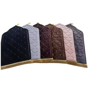 Flannel Prayer Mat Worship Blanket Worship Kneel Embossing Floor Carpets Non slip Soft Portable Travel Prayer Rug Ramadan Gift