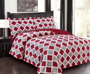 Flannel Sherpa Jacquard Print Made in China Comforter Bedding Set