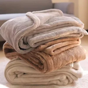 Fleece Blanket Queen Size Grey Ultra Soft Warm Lightweight Microfiber Breathable Cozy Bed Blanket All Season Home Decor Gift