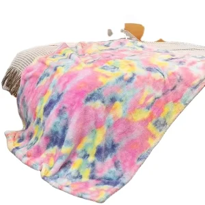 Fleece Throw Blanket Cozy Soft Lightweight Throw Blankets Warm Plush Colorful Fall Blankets