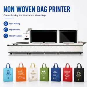 Flex Non Woven Bag Label Printer Automatic UV Inkjet High Speed Gift Packaging Industry