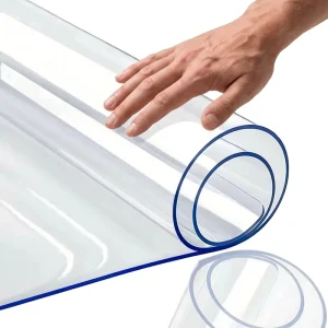 Flexible Transparent PVC Sheet Waterproof Table Cloth Roll Soft Hardness For Photo Frame Packaging Film Craft Candle Use