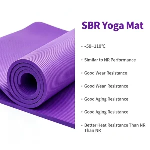 Flexible Yoga Mat Anti Tear Durable Construction For Outdoor Fitness Dance Meditation Training Equipment
