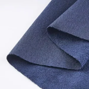 Flocked Microfiber Suede Fabric Knitted Two Way Stretch Peach Finish for Garment Shoes Sofa Bags 250gsm