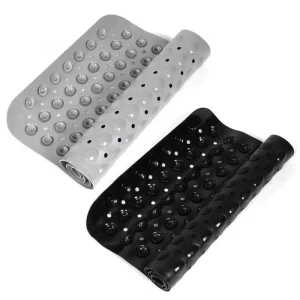 Floor Mat With Suction Cup for Home Anti skid Bath Mats PVC Soft Non Slip Bathroom Mat Bathtub Shower