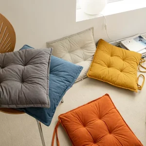 Floor Pillows Seat Cushion Velvet Tufted Outdoor Cushions Big 3D Buttons Pillow Decorative Meditation Pet Mat Cushion Seat