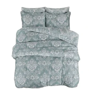 Floral Abstract Series Bedding Set Soft Breathable Reversible Comforter and Pillowcase with Cotton Filling Quilt Duvet Cover
