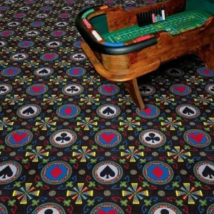 Floral Custom Commercial Luxury Banquet Hall Tufted Printed Stair Carpet 100% Nylon Anti-Static Eco-Friendly Hotel Corridor