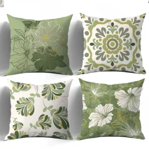 Floral Decorative Pillows for Room Sofa Customize Logo Painted Throw Pillow for Living Room Decorative Pillow Covers