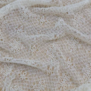 Floral Design Mesh Fabric 92% Nylon 8% Spandex Stretch Jacquard Lace Fabric for Women Base Layer and Undershirts