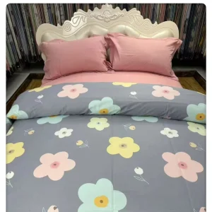 Floral Design Organic Cotton Fabric Combed Yarn Woven Weft Free Sample for Girls Boys Kids Dress Clothing