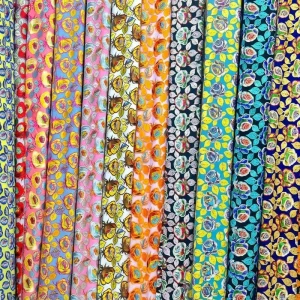 Floral Digital Printed Mesh Fabric Multicolor Rose Pattern Soft Net Cloth For Women’s Dresses