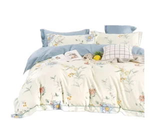 Floral Duvet Bedding Set Cotton Duvet Cover Set Double Bedding Set for Home Decoration