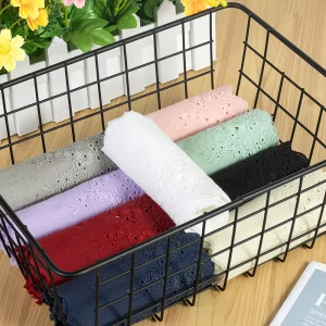 Floral Embroidery Lace Trim Accessories 11cm Wide Colored Cotton Fabric Woven Cloth and Home Textile