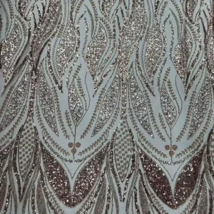 Floral Embroidery Mesh Lace Trim Multicolor Beaded Sequins with Rhinestones for Bridal Dress