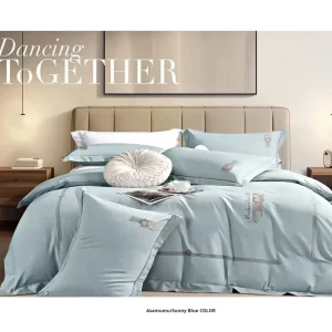 Floral Modern 200TC 100% Cotton Home Bed Sheet Duvet Cover Pillowcase Four Piece Set