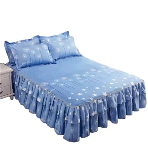 Floral Printed Microfiber 100% Polyester Bed Sheet Set Including Fitted and Pillowcases for Bedroom