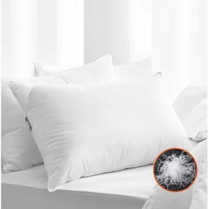 Flourish Eco friendly Comfortable 85% Duck Feather 15% Duck Down Bed Pillow soft Sleeping Pillows Almohada