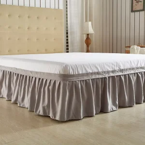Flourish High Quality OEM ODM Bed Skirt in Stock Bed Skirt for Hotel