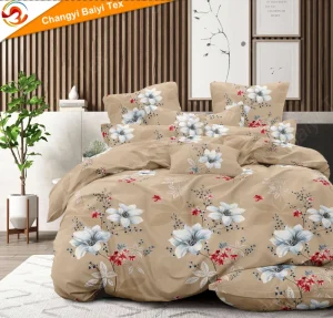 Flourish Multi Colour Four Piece Queen Size Draps Marble Sabanas De Algodon Cama Fitted Bedding Comforter Sets Luxury