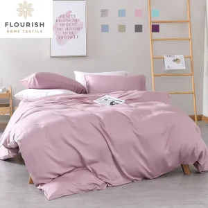 Flourish ODM OEM Bamboo Bed Sheets Bedding Set Duvet Cover Ensemble Parure Couverture Kissen Couette De Draps Lit Coton